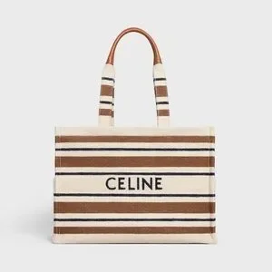 CELINE｜POUCHES (LARGE CABAS CELINE IN STRIPED TEXTILE W Women's Large cabas Thais in striped textile with celine